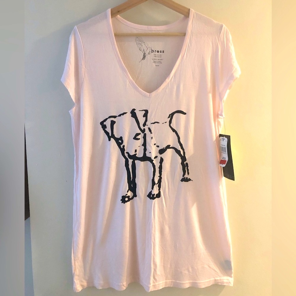 NWT vintage Sears/Press brand dog 🐶 t-shirt